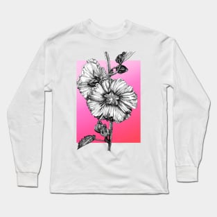 Ink - Hollyhock Variation 1 Long Sleeve T-Shirt